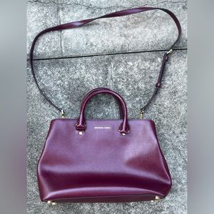 Micheal Kors Maroon/Burgundy Handbag